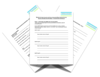 Business Brainstorming Worksheets