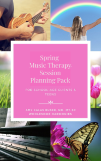 Music Therapy Session Planning Pack for Spring